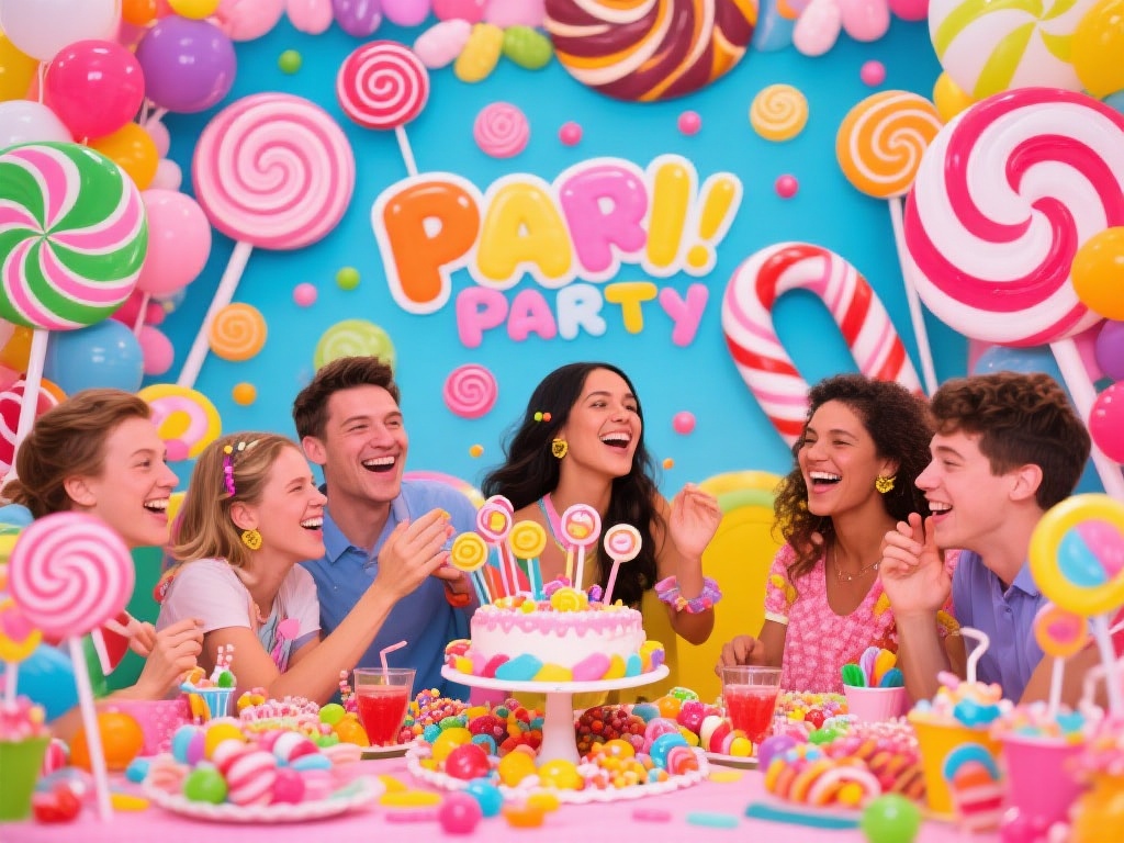 每个人都渴望欢乐的派对，而糖果派对仿佛天生自带一种