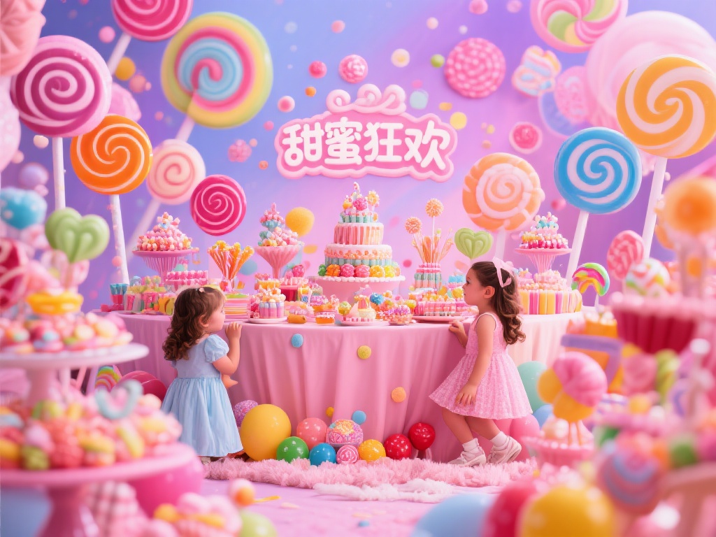 甜蜜狂欢：糖果派对梦幻场景全揭秘