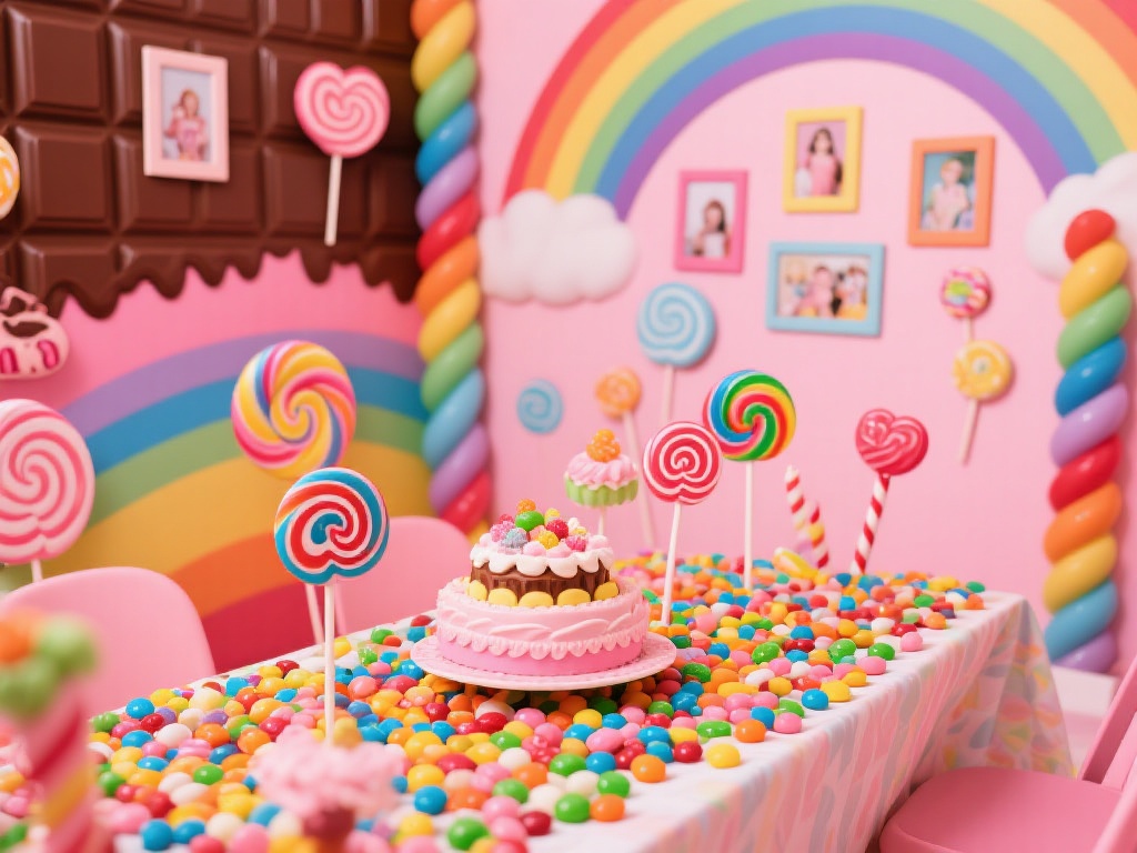 打造主题氛围：选择糖果灵感决定派对风格
糖果派对