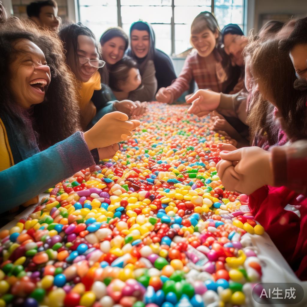 糖果在许多文化中都具有特殊的象征意义，代表着甜蜜、