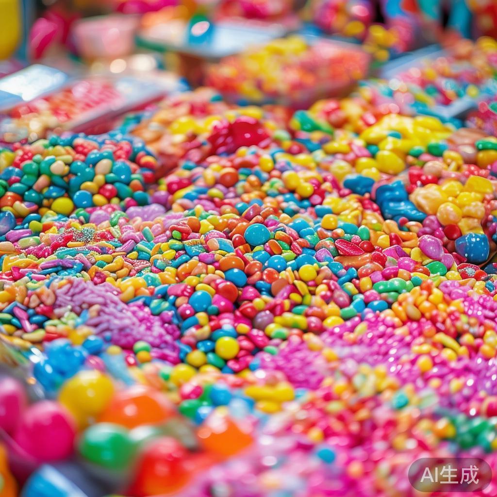 精彩纷呈的俱乐部糖果派对盛大开启,开启甜蜜狂欢新体验 在派对现场,各式各样的糖果琳琅满目,色彩鲜艳,令人
