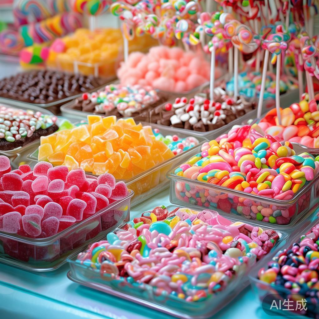 打造青春靓丽的派对糖果盛宴,留下难忘的美好回忆 在糖果的选择上,品类的丰富程度直接关系到趣味性和宾