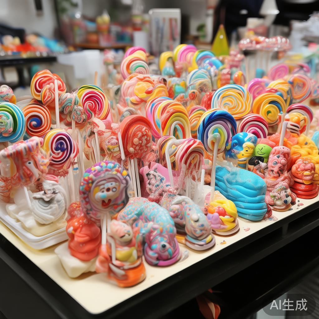 甜蜜惊喜:糖果派对棒棒糖引领的童趣欢乐盛宴 现代糖果制造商不断创新,将传统的棒棒糖打造成艺术品